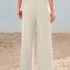 Chic High-Waisted Wide Leg Dress Pants for Women