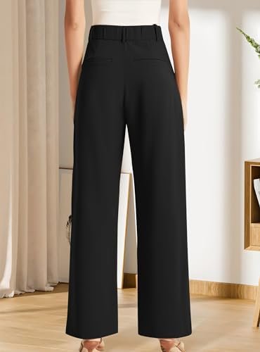Chic High-Waisted Wide Leg Pants with Pockets