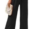 Chic Lightweight Wide Leg Lounge Pants with Pockets