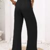 Chic Lightweight Wide Leg Lounge Pants with Pockets