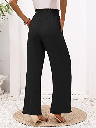 Chic Lightweight Wide Leg Lounge Pants with Pockets