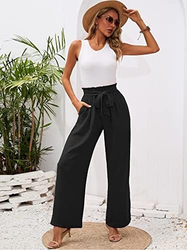 Chic Lightweight Wide Leg Lounge Pants with Pockets