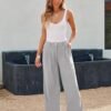 Chic LILLUSORY High-Waisted Wide Leg Dress Pants