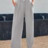 Chic LILLUSORY High-Waisted Wide Leg Dress Pants