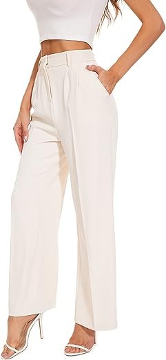 Chic Wide Leg Pants with Elastic Waist for Women