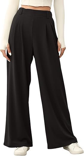 Comfy High-Waisted Waffle Knit Wide Leg Palazzo Pants