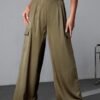 Dokotoo Women's High-Waisted Wide Leg Cargo Pants