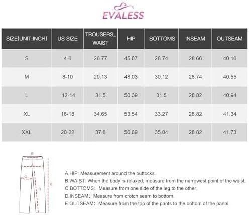 EVALESS Women's High Waisted Waffle Knit Wide Leg Pants