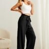 Stylish High-Waist Wide Leg Pants with Pockets